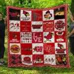 ncaa illinois state redbirds quilt blanket 1379 d2354536
