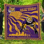 ncaa lsu tigers 3d customized personalized quilt blanket 932 d2320025