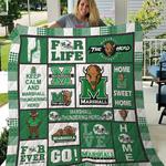 ncaa marshall thundering herd quilt blanket 1255 d2350774
