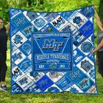 ncaa middle tennessee blue raiders 3d customized personalized quilt blanket 1594 d2319315
