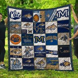 Ncaa Montana State Bobcats 3D Customized Personalized Quilt Blanket #1505