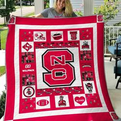 Ncaa Nc State Wolfpack Quilt Blanket #1637