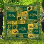 ncaa north dakota state bison 3d customized personalized quilt blanket 1443 d2319333