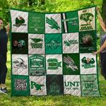 ncaa north texas mean green 3d customized personalized quilt blanket 1303 d2320411
