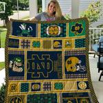 ncaa notre dame fighting irish 3d customized personalized quilt blanket 198 d2320091