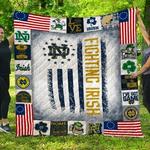 ncaa notre dame fighting irish 3d customized personalized quilt blanket 209 d2319517