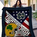 ncaa notre dame fighting irish 3d customized personalized quilt blanket 213 d2320034