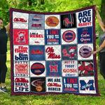ncaa ole miss rebels quilt blanket 982 d2350305