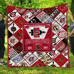 ncaa san diego state aztecs 3d customized personalized quilt blanket 1426 d2319007