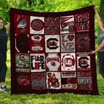 ncaa south carolina gamecocks 3d customized personalized quilt blanket 997 d2319591