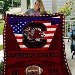 ncaa south carolina gamecocks 3d customized personalized quilt blanket 998 d2319589