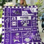 ncaa tcu horned frogs quilt blanket 366 d2352301