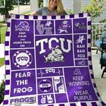 ncaa tcu horned frogs quilt blanket 369 d2352534