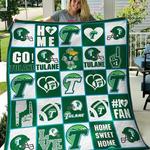 ncaa tulane green wave quilt blanket 1137 d2352272