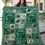 ncaa tulane green wave quilt blanket 1141 d2352468
