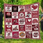 ncaa umass minutemen quilt blanket 1175 d2350268