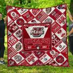 ncaa umass minutemen quilt blanket 1176 d2354489