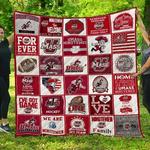 ncaa umass minutemen quilt blanket 1177 d2354540