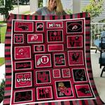 ncaa utah utes quilt blanket 693 d2352335