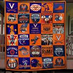 ncaa virginia cavaliers quilt blanket 252 d2352544