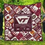 ncaa virginia tech hokies 3d customized personalized quilt blanket 264 d2319583
