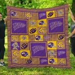 ncaa western illinois leathernecks quilt blanket 1447 d2352279