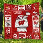ncaa wisconsin badgers 3d customized personalized quilt blanket 572 d2319577