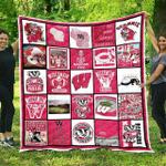 ncaa wisconsin badgers quilt blanket 579 d2354497