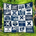 ncaa xavier musketeers quilt blanket 1240 d2350558
