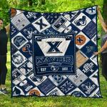 ncaa xavier musketeers quilt blanket 1242 d2350493