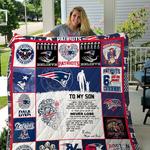 new england patriots love mom dad custom quilt d2387117