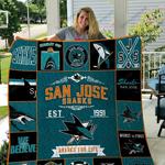 nhl san jose sharks 17 quilt blanket d2348974