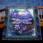 night glowing dragonfly pk270544 quilt blanket d2356891