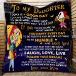 nightmare to my daughter laugh love live quilt perfect gift idea funny custom gift n11 d2383832