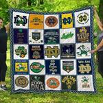 notredame fighting irish quilt blanket fan made d2354825