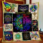 november girl hippie quilt blanket d2352786