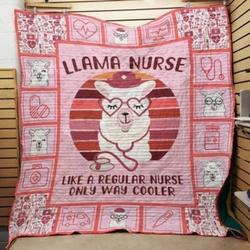 Nurse Llama Medical Equipment Only Way Cooler Quilt Blanket Great Customized Gifts For Birthday Christmas Thanksgiving Perfect Gifts For Nurse And Llama Lover
