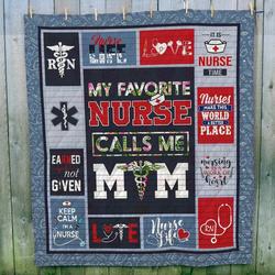 Nurse Mom Blanket Th10072019 Quilt