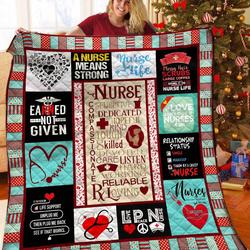 Nurse Quilt Blanket Bbb121117Ht
