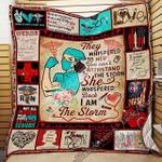 nurse they whisperd to her i am the storm quilt blanket d2324967