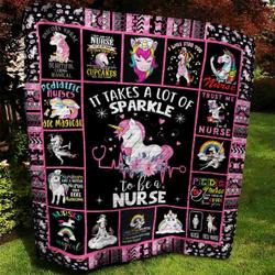 Nurse Unicorn Quilt Blanket Dth230602Hd