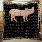 oh my god pig quilt d2384319