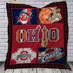 ohio state buckeyes cleveland indians browns cavaliers quilt blanket bs1059 d2322257