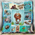 otter lover cl22100403mdq quilt blanket d2355974