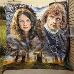 outlander jamie and claire craigh na dun quilt blanket d2354980
