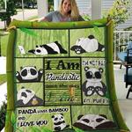 panda i am pandastic just the way i am quilt blanket great customized blanket gifts for birthday