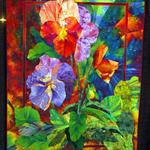 pansies among leaves quilt tdhae d2388587