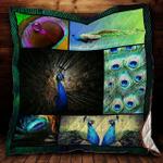 peacock couple quilt blanket great customized gifts for birthday christmas thanksgiving perfect