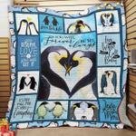 penguin you will forever be my always quilt blanket great customized blanket gifts for birthday