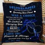 perosonalized turtle to my husband from wife meeting you was a fate quilt blanket great customized